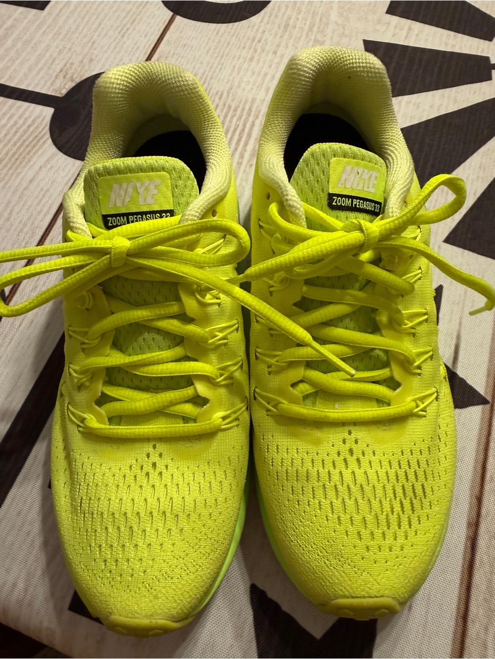 Nike Kids Neon Yellow Running Sneakers